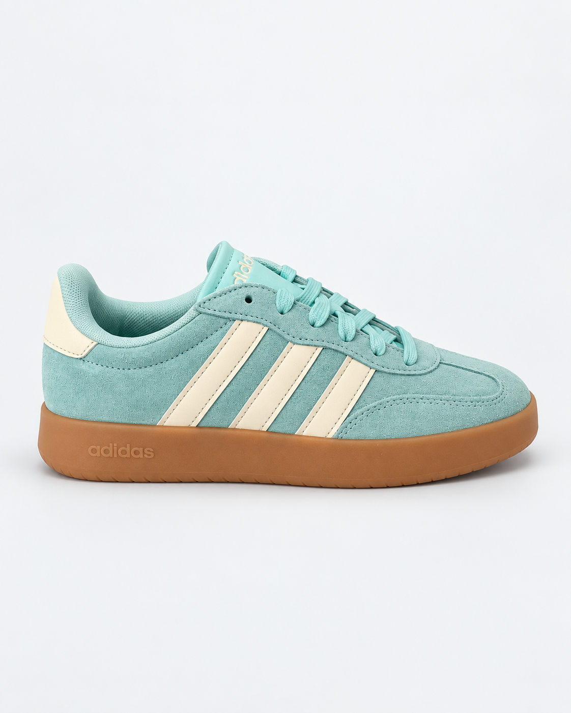 ADIDAS BARREDA SHOES in Semi Flash Aqua / Wonder White / Gum — side