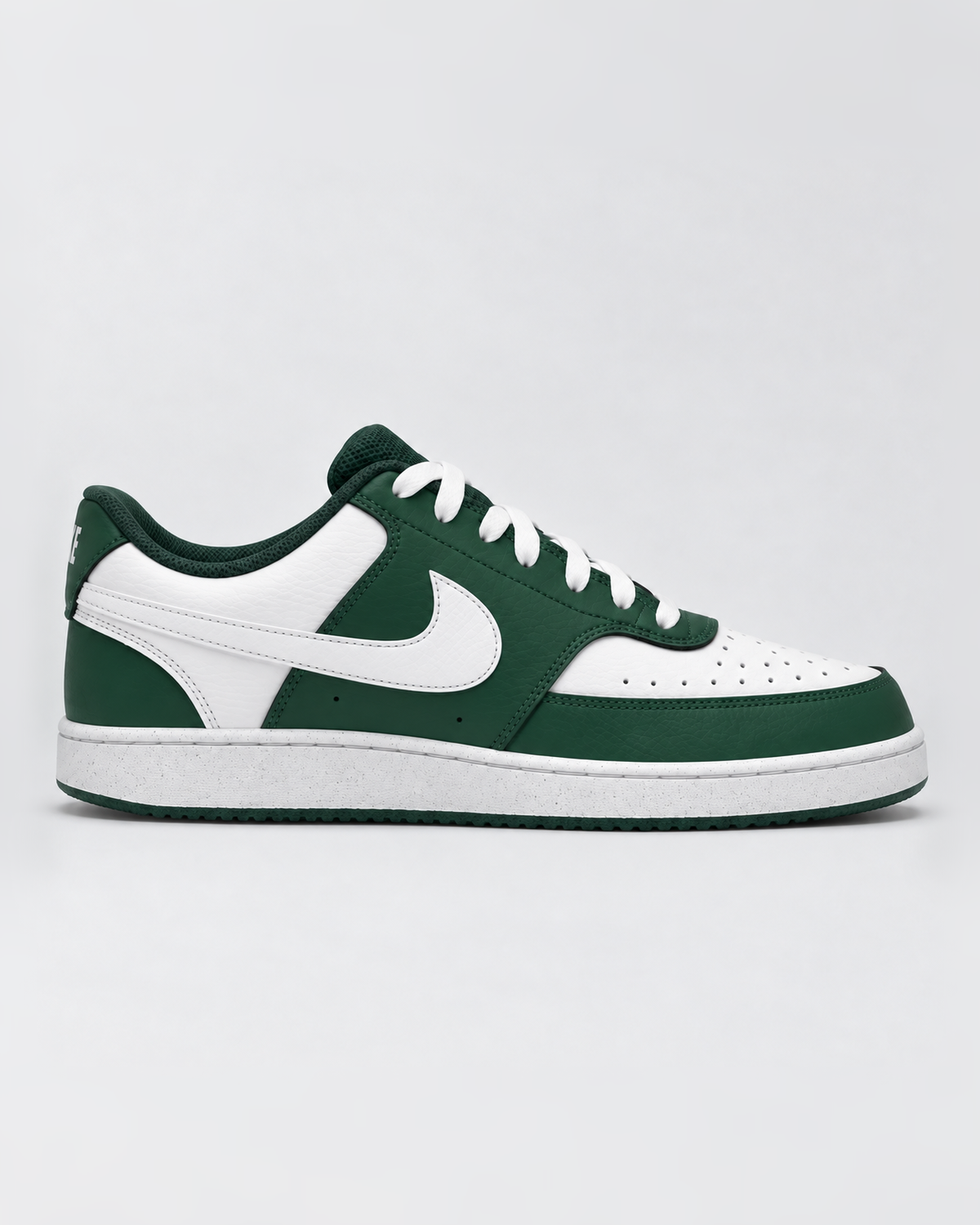 NIKE COURT VISION LOW in Fir Green / White — side