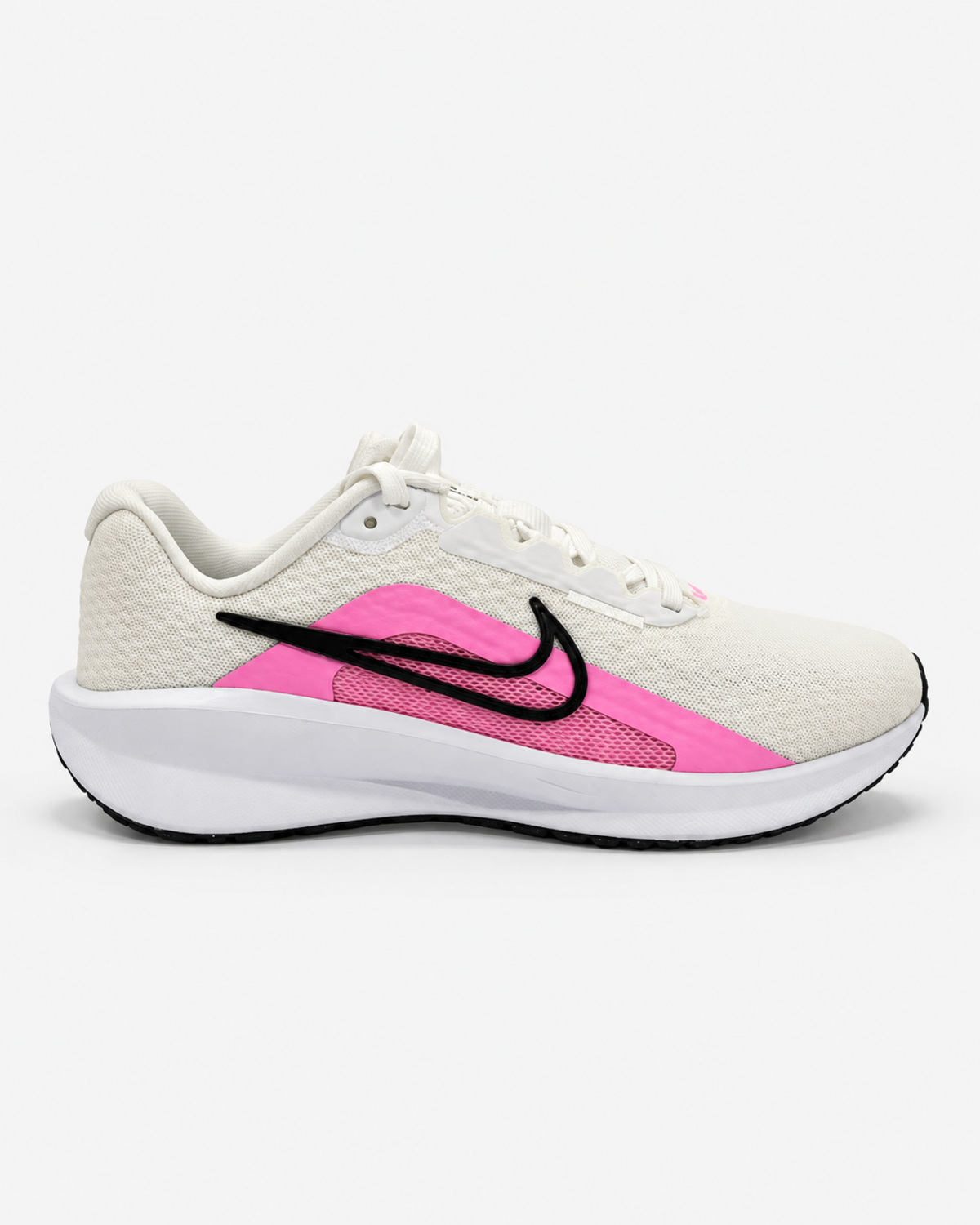 Nike Downshifter 13 in White / Pink Spell / Black — side