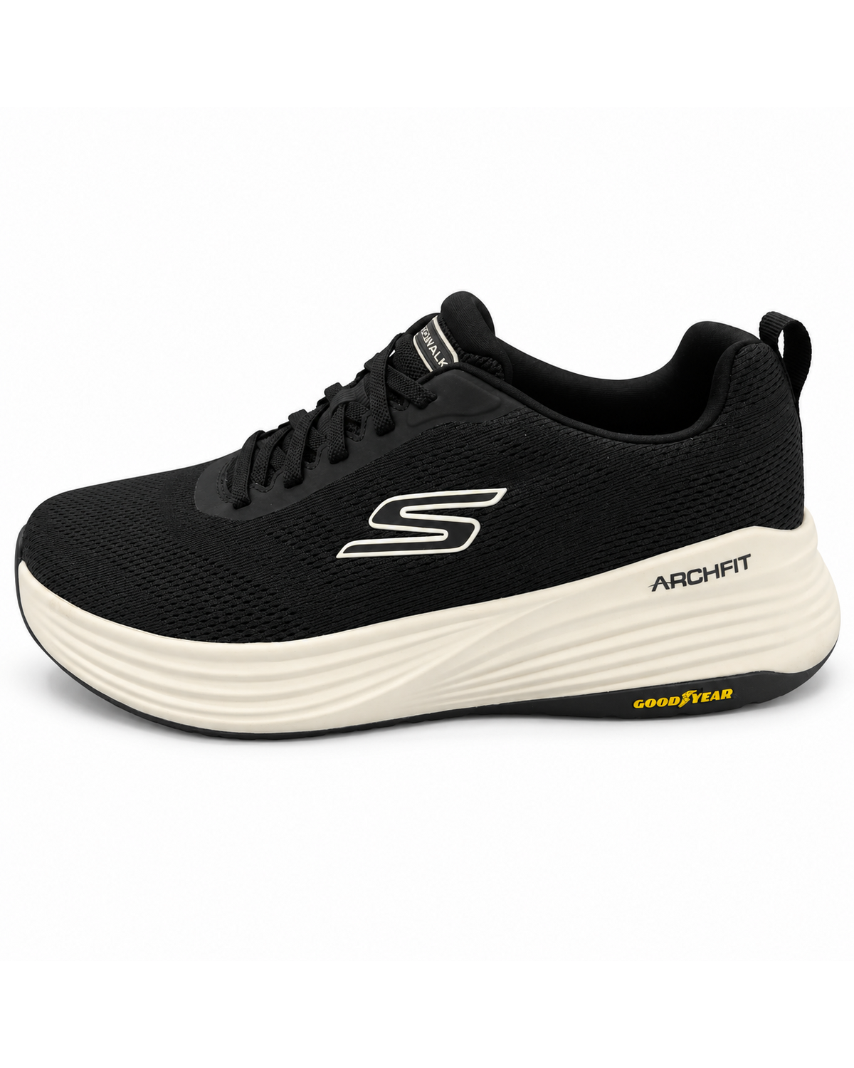 Skechers GO WALK Stability 2.0 - Edric in Black / White — side